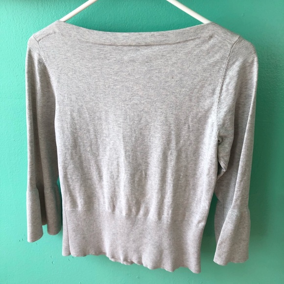 Ann Taylor Gray Bell Sleeve Sweater - Picture 5 of 5